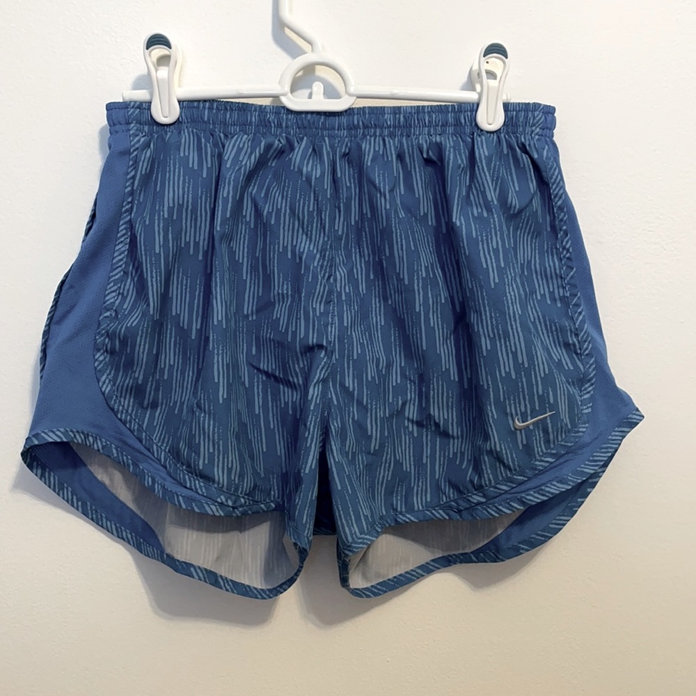 Blue Nike dri-fit tempo shorts